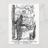 Weihnachtsgeschenk (mit Text) Feiertagspostkarte (Vorderseite)