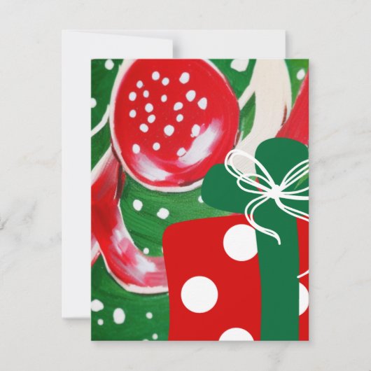 Weihnachtsgeschenk Mitteilungskarte (Vorderseite)