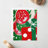 Weihnachtsgeschenk Mitteilungskarte (Vorderseite/Rückseite Beispiel)