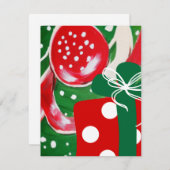 Weihnachtsgeschenk Mitteilungskarte (Vorne/Hinten)