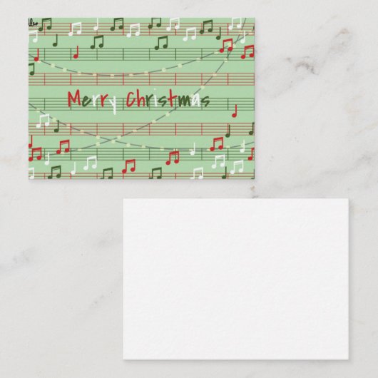 Weihnachtsgeschenk Mitteilungskarte (Vorne/Hinten)