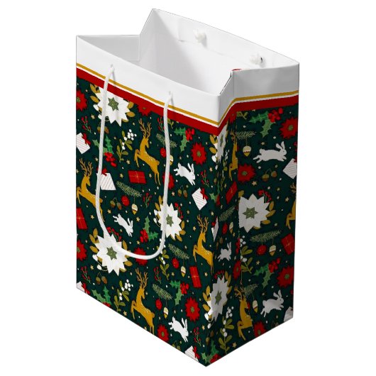 Weihnachtsgeschenk Mittlere Geschenktüte (Vorderseite Schrägansicht)