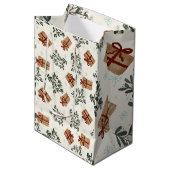 Weihnachtsgeschenk Mittlere Geschenktüte (Vorderseite Schrägansicht)