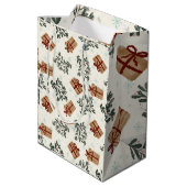 Weihnachtsgeschenk Mittlere Geschenktüte (Rückseite Schrägansicht)