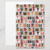 Weihnachtsgeschenk Muster Briefpapier (Vorne/Hinten)