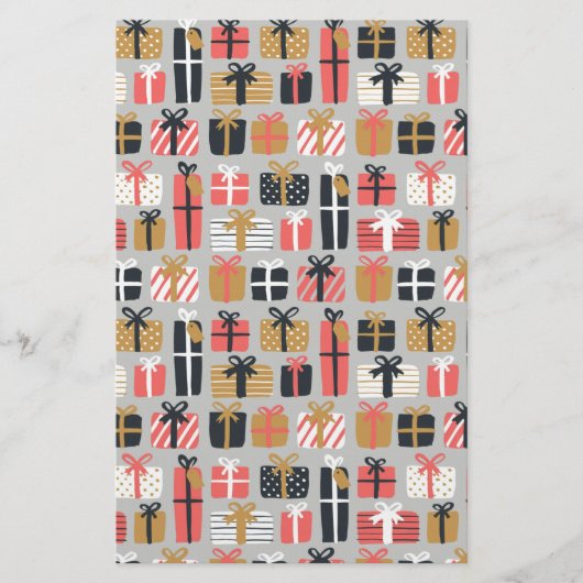Weihnachtsgeschenk Muster Briefpapier (Vorderseite)