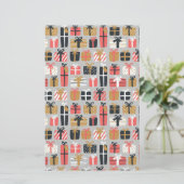 Weihnachtsgeschenk Muster Briefpapier (Stehend Vorderseite)