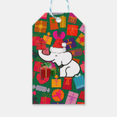 Weihnachtsgeschenk-Muster des Weihnachtsmannes Geschenkanhänger (Vorderseite)