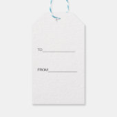 Weihnachtsgeschenk-Muster des Weihnachtsmannes Geschenkanhänger (Rückseite)