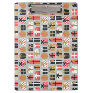 Weihnachtsgeschenk Muster Klemmbrett