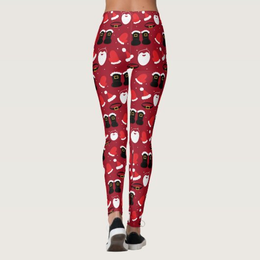 Weihnachtsgeschenk-Muster Leggings (Rückseite)