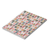 Weihnachtsgeschenk Muster Notizblock (Rotiert)