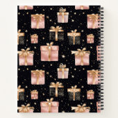 Weihnachtsgeschenk Muster Rezept Notizblock (Rückseite)