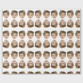 Weihnachtsgeschenk nach Maß mit individuellem Foto Geschenkpapier (Flach)