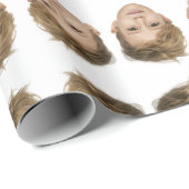 Weihnachtsgeschenk nach Maß mit individuellem Foto Geschenkpapier (Rolleneckpunkt)