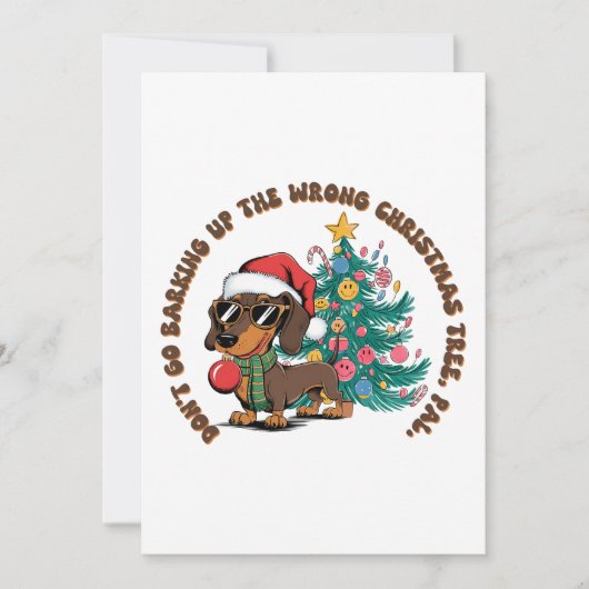 Weihnachtsgeschenk nicht bellen feiertagskarte (Vorderseite)