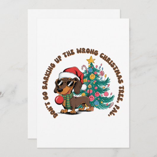 Weihnachtsgeschenk nicht bellen feiertagskarte (Vorne/Hinten)