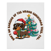 Weihnachtsgeschenk nicht bellen poster (Vorderseite)