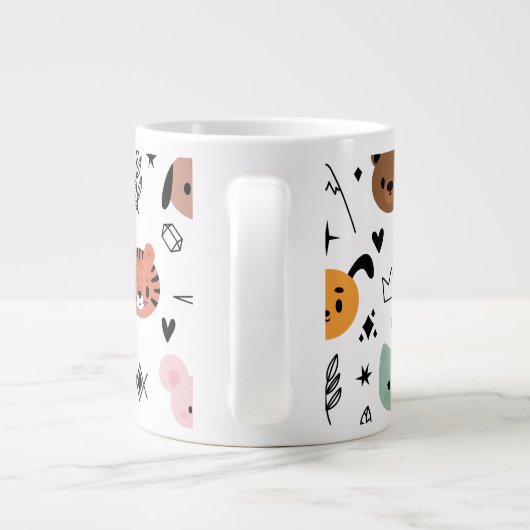 Weihnachtsgeschenk Niedlich Jumbo-Tasse (Rückseite)
