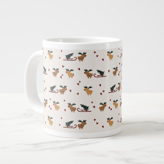 Weihnachtsgeschenk Niedlich Jumbo-Tasse (Vorderseite Links)