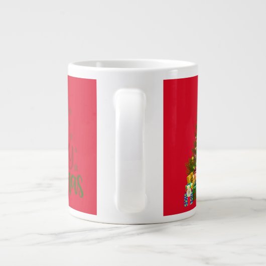 Weihnachtsgeschenk Niedlich Jumbo-Tasse (Rückseite)
