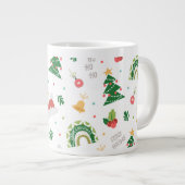 Weihnachtsgeschenk Niedlich Jumbo-Tasse (Vorderseite Rechts)