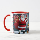 Weihnachtsgeschenk Niedliche Santa Tasse Name Datu (Links)