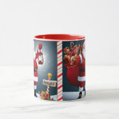 Weihnachtsgeschenk Niedliche Santa Tasse Name Datu (Zentrum)