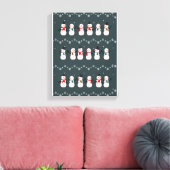 Weihnachtsgeschenk | Niedlicher Schneemann durch d Leinwanddruck (Insitu (Wohnzimmer))