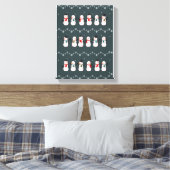 Weihnachtsgeschenk | Niedlicher Schneemann durch d Leinwanddruck (Insitu (Schlafzimmer))