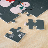 Weihnachtsgeschenk | Niedlicher Schneemann durch d Puzzle (Seite)