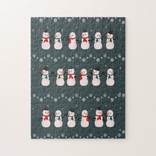 Weihnachtsgeschenk Niedlicher Schneemann durch d Puzzle