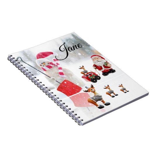 Weihnachtsgeschenk Notizblock (Rechte Seite)