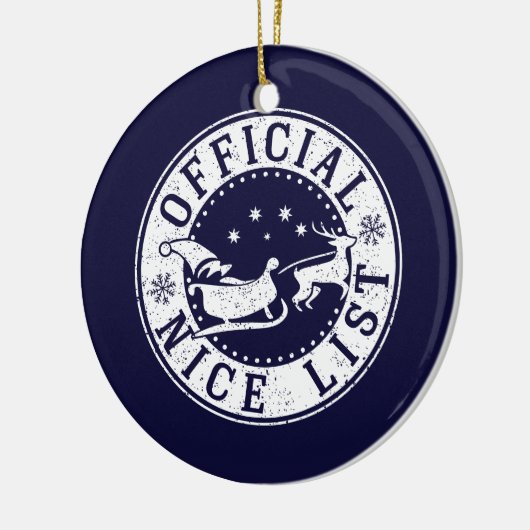 Weihnachtsgeschenk - offizielle Weihnachtskarte Keramik Ornament (Links)