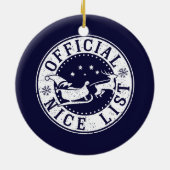 Weihnachtsgeschenk - offizielle Weihnachtskarte Keramik Ornament (Hinten)