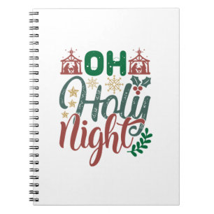 Weihnachtsgeschenk Oh Heilige Nacht Notizblock