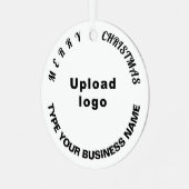 Weihnachtsgeschenk Ornament Aus Metall (Vorderseite links)