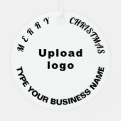 Weihnachtsgeschenk Ornament Aus Metall (Rückseite)