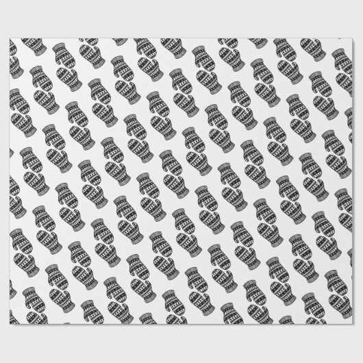 Weihnachtsgeschenk-Packpapier Geschenkpapier (Flach)