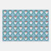 Weihnachtsgeschenk Packung 3 Packung Geschenkpapier Set (Vorderseite 3)