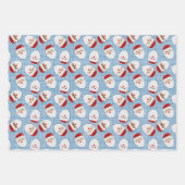 Weihnachtsgeschenk Packung 3 Packung Geschenkpapier Set (Vorderseite 2)