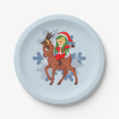 Weihnachtsgeschenk Pappteller (Vorderseite)
