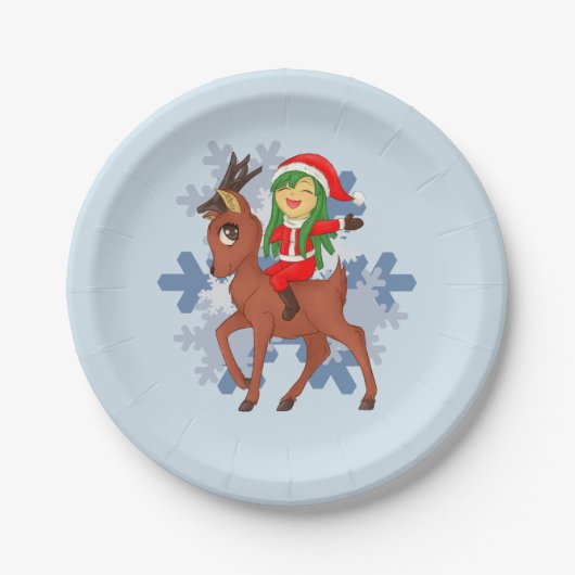 Weihnachtsgeschenk Pappteller (Vorderseite)