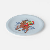 Weihnachtsgeschenk Pappteller (Schrägansicht)
