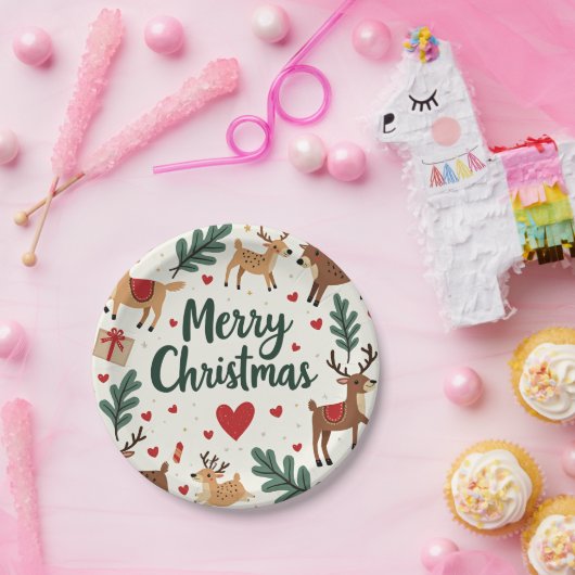 Weihnachtsgeschenk Pappteller (Party)