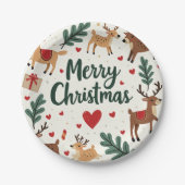 Weihnachtsgeschenk Pappteller (Vorderseite)