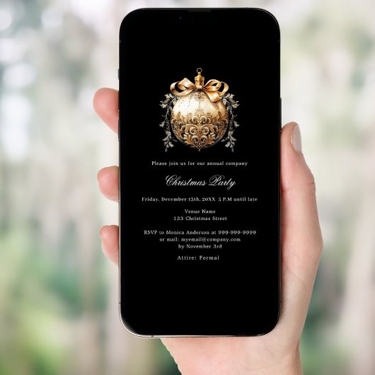 Weihnachtsgeschenk-Party Einladung