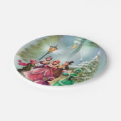 Weihnachtsgeschenk-Party Pappteller (Schrägansicht)