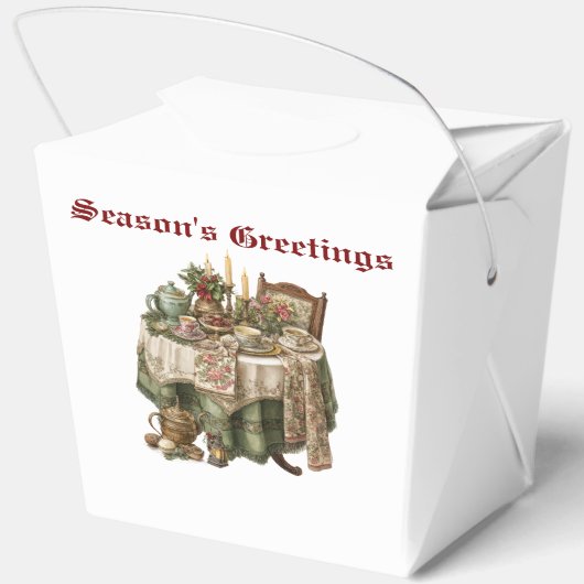 Weihnachtsgeschenk Party Tableware Collection Geschenkschachtel (Rückseite)