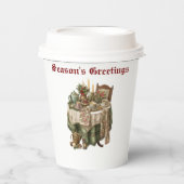 Weihnachtsgeschenk Party Tableware Collection Pappbecher (Vorderseite)